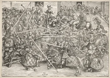 Le tournoi avec des lances