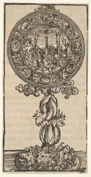 Pacifique en argent doré avec une crucifixion, de la grande série des reliquaires de Wittenberg