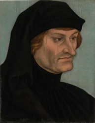 Allemand : Bildnis des Rudolph Agricola Portrait de Rudolph Agricola ou Portrait de Johannes Geiler von Kaysersberg
