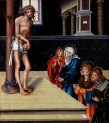 French : Christ as man of sorrows Christ as man of sorrows (homme de douleur à la colonne de la flagellation)