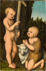 French : Le Christ enfant et Jean-Baptiste l
