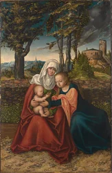 Allemand : Hl. Anna Selbdritt La Vierge et l