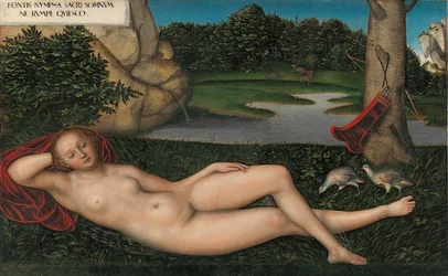 Allemand :  Quellnymphe La nymphe à la fontaine