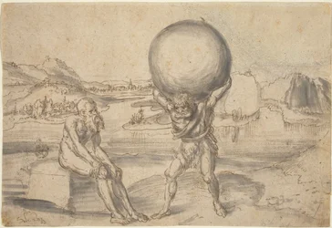 Hercule soulage Atlas du globe