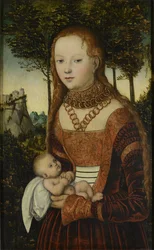 Jeune mère et enfant (dite "pénitence de saint Jean Chrysostome") / La princesse violée par saint Chrysostome