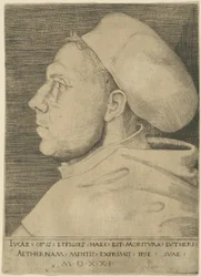 Luther en tant que frère augustinien, avec Cap