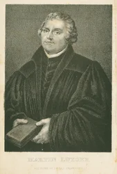Martin Luther, lithographie de James Weber (c.1824-86), vers 1850