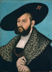 Portrait du margrave Albrecht de Brandebourg-Ansbach, duc de Prusse