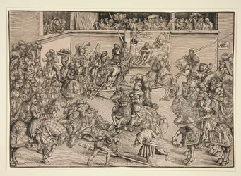 Le Deuxième Tournoi (avec la Tapisserie de Samson et le Lion)