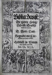 Conception de couverture Biblia par Martin Luther