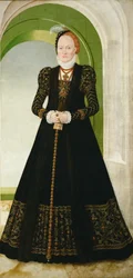 French : Anne de Danemark (1532-1585), Electrice de Saxe Anna of Denmark, Duchess of Saxony