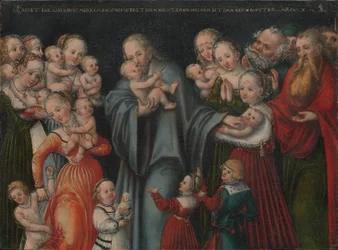 Allemand : Christus segnet die Kinder Christ bénissant les enfants