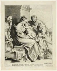 La Sainte Famille avec Sainte Élisabeth et l
