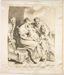 La Sainte Famille avec Saint Jean et Sainte Élisabeth