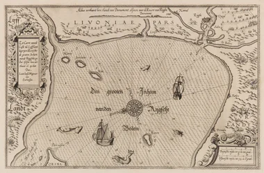 Carte nautique du golfe de Riga