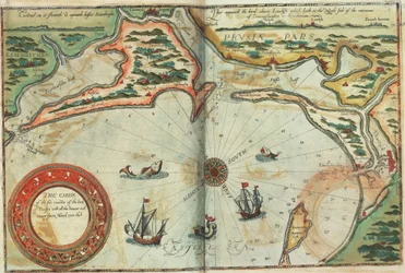 Côte de Prusse avec tous les ports et rivières de Memel à Heel