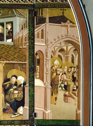 Communion de Sainte Madeleine (tempera sur parchemin)