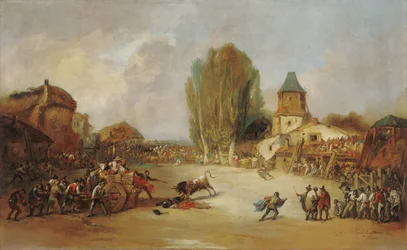 Goring à une corrida de village