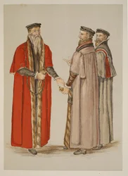 Lord Maire, Échevins et membre de la guilde, d