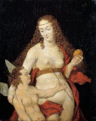 Viens et aime. Peinture par Lucas Cranach (1472-1553)