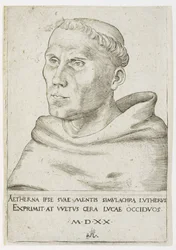 Martin Luther, buste en vue de trois quarts