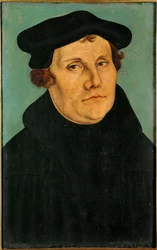Martin Luther Huile sur ... (huile sur bois)