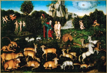 Paradis (peinture sur bois de peuplier)