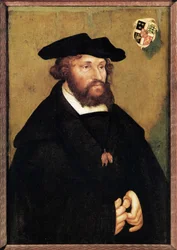 Portrait de Christian II (1481-1559), roi du Danemark. Peinture de Lucas Cranach l