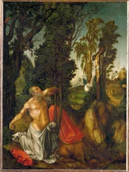 Saint Jérôme pénitent (peinture sur tilleul)