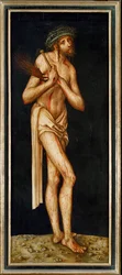 Schmerzensmann;Christ de douleur (peinture sur tilleul)