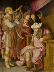 David jouant de la harpe pour Saül