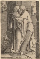 Saint Joachim embrassant Sainte Anne