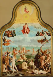 Les Justes en attente de leur prise en charge (huile sur bois)