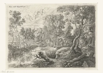 Paysage avec un ruisseau