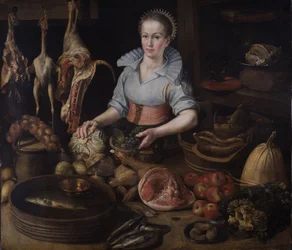 La servante de cuisine, vers 1600 (huile sur toile)