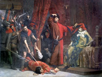 Le prévôt des marchands et son héritier apparent Charles