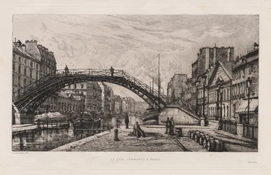 Le Quai Jemmapes à Paris, 1881