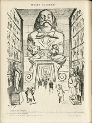 Illustration dans Le Rire, 24/12/21 - Musée Flaubert (gravure)