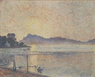 La Pointe de Cougoussa, Coucher de soleil