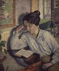 Portrait de Gladys Chivers lisant