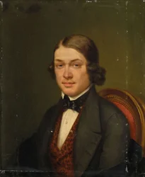 Portrait du compositeur Robert Schumann, 1842