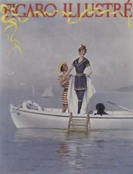 Une Pleine Eau en Mer. Couverture de Le Figaro Illustré, août 1894