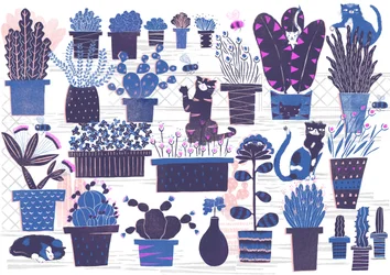 Jardin des chats, 2015 (numérique)