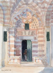 Entrée ombragée, le Mont du Temple, Jérusalem