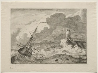 Tempête en mer