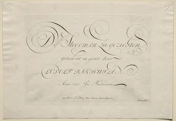 La rivière IJ et les paysages marins, 1701