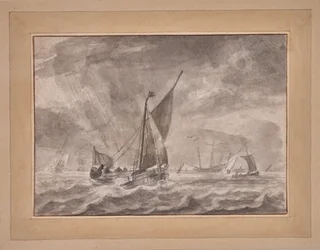 Navires dans une tempête