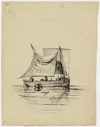 Conception de la plaque pour E. Leveille