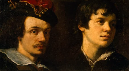 Deux têtes, par Ludovico Cardi dit il Cigoli