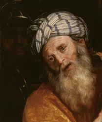 (détail) de Pilate de Ecce Homo
